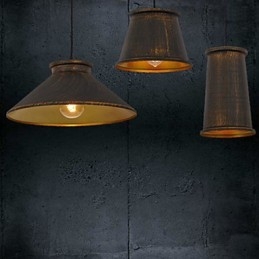 Lampadario Mini Stile Moderno Contemporaneo Metallo 3 Luci Lampada a Sospensione