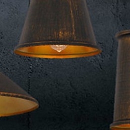 Lampadario Mini Stile Moderno Contemporaneo Metallo 3 Luci Lampada a Sospensione