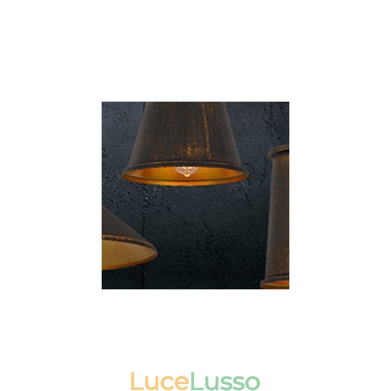 Lampadario Mini Stile Moderno Contemporaneo Metallo 3 Luci Lampada a Sospensione