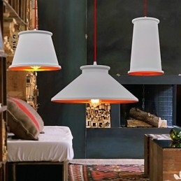 Lampadario Mini Stile Moderno Contemporaneo Metallo 3 Luci Lampada a Sospensione