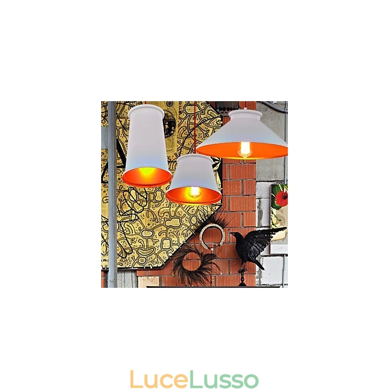 Lampadario Mini Stile Moderno Contemporaneo Metallo 3 Luci Lampada a Sospensione
