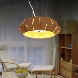 Lampadario Country Legno Bambù