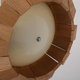 Lampadario Country Legno Bambù