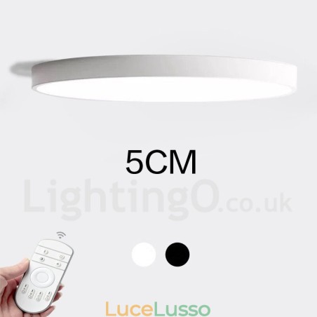 Plafoniere da soffitto in stile nordico moderno contemporaneo dimmerabili ultra sottili con paralume in acrilico con telecomando, utilizzabili anche come applique Plafoniere da soffitto in stile nordico moderno contemporaneo dimmerabili ultra sottili con paralume in acrilico con telecomando, utilizzabili anche come applique