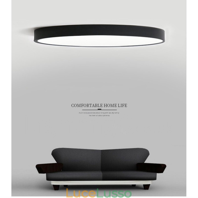 Plafoniere da soffitto in stile nordico moderno contemporaneo dimmerabili ultra sottili con paralume in acrilico con telecomando, utilizzabili anche come applique