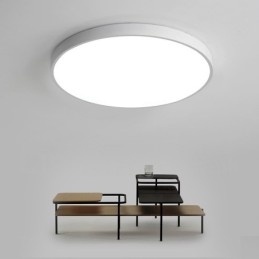 Plafoniere da soffitto in stile nordico moderno contemporaneo dimmerabili ultra sottili con paralume in acrilico con telecomando, utilizzabili anche come applique