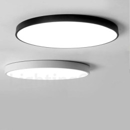 Plafoniere da soffitto in stile nordico moderno contemporaneo dimmerabili ultra sottili con paralume in acrilico con telecomando, utilizzabili anche come applique