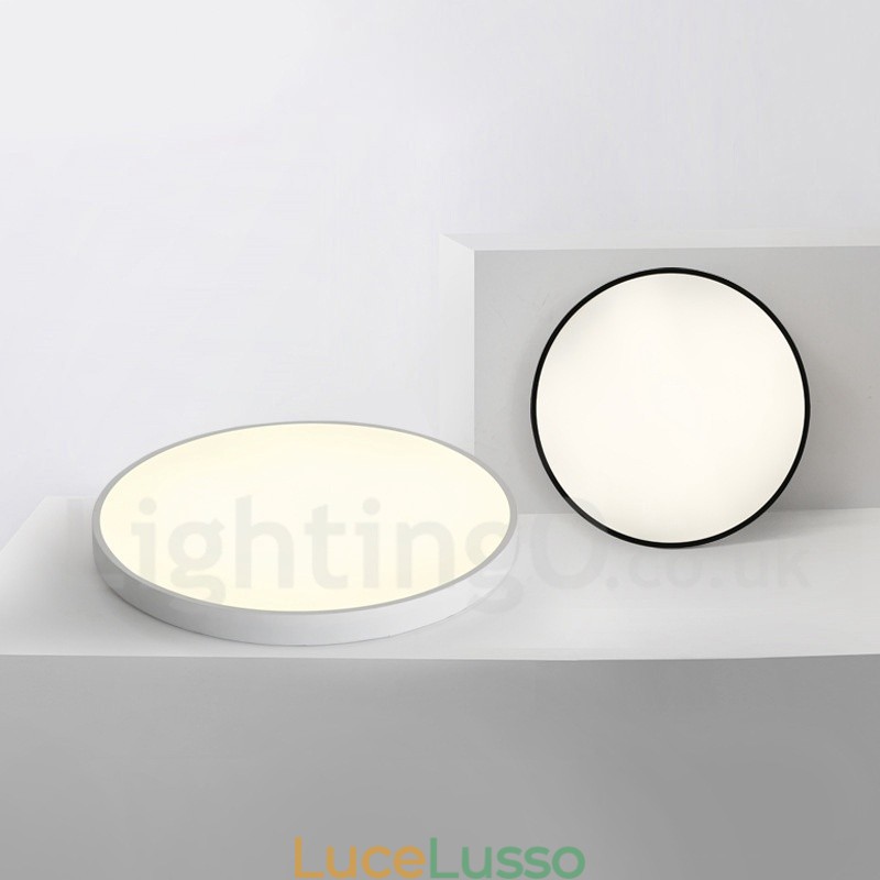 Plafoniere da soffitto in stile nordico moderno contemporaneo dimmerabili ultra sottili con paralume in acrilico con telecomando, utilizzabili anche come applique
