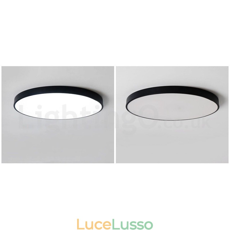 Plafoniere da soffitto in stile nordico moderno contemporaneo dimmerabili ultra sottili con paralume in acrilico con telecomando, utilizzabili anche come applique