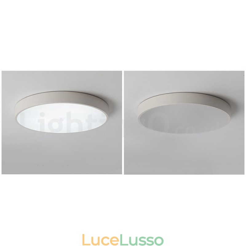 Plafoniere da soffitto in stile nordico moderno contemporaneo dimmerabili ultra sottili con paralume in acrilico con telecomando, utilizzabili anche come applique