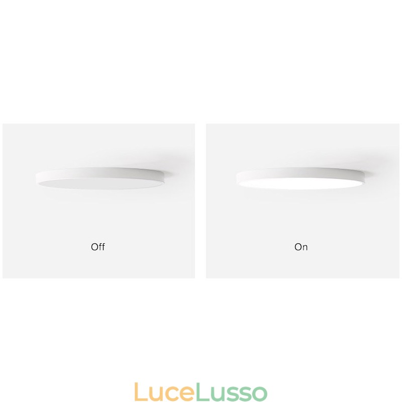 Plafoniere da soffitto in stile nordico moderno contemporaneo dimmerabili ultra sottili con paralume in acrilico con telecomando, utilizzabili anche come applique