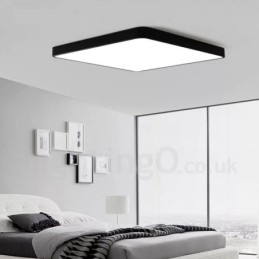 Plafoniere da soffitto dimmerabili in stile nordico moderno e contemporaneo con paralume in acrilico e telecomando