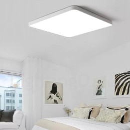 Plafoniere da soffitto dimmerabili in stile nordico moderno e contemporaneo con paralume in acrilico e telecomando