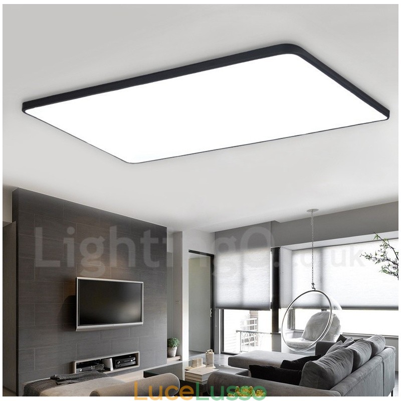 Plafoniere da soffitto dimmerabili in stile nordico moderno e contemporaneo con paralume in acrilico e telecomando