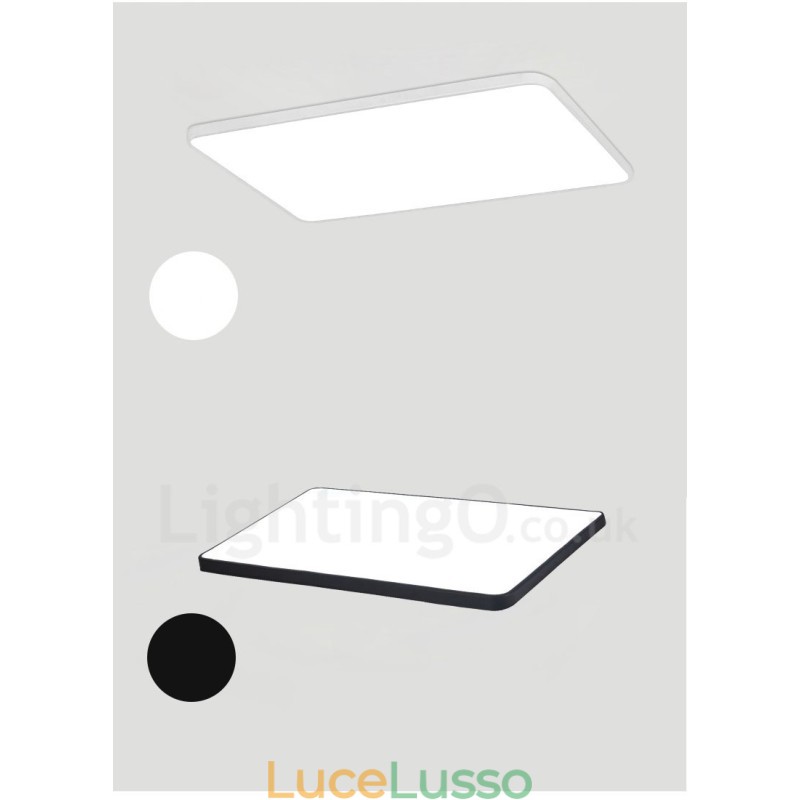 Plafoniere da soffitto dimmerabili in stile nordico moderno e contemporaneo con paralume in acrilico e telecomando