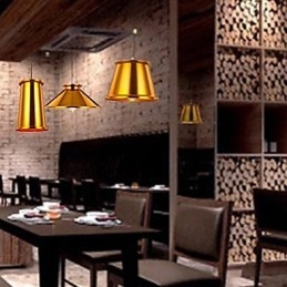 Lampadario Mini Stile Moderno Contemporaneo Metallo 3 Luci Lampada a Sospensione