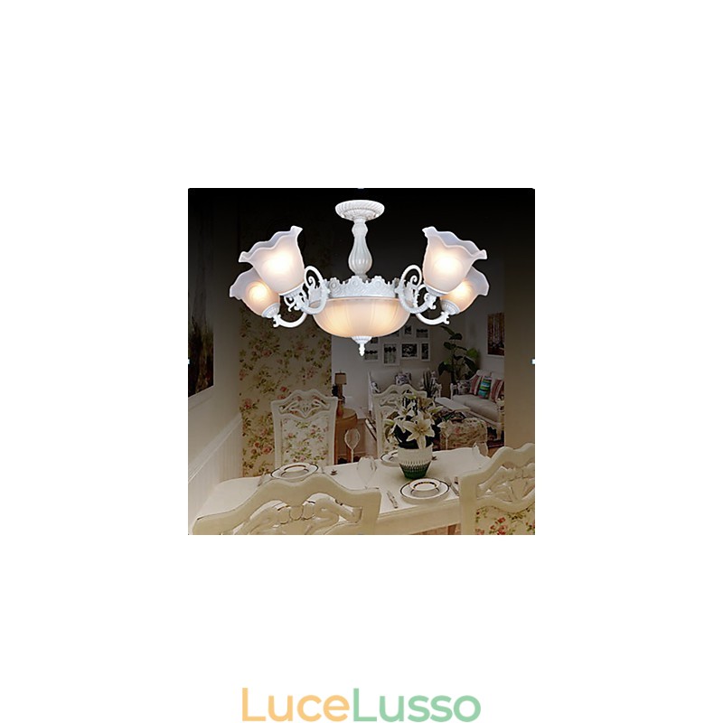 Luci da incasso bianche europee retrò classiche
