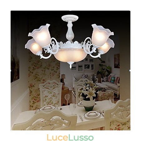 Luci da incasso bianche europee retrò classiche Luci da incasso bianche europee retrò classiche
