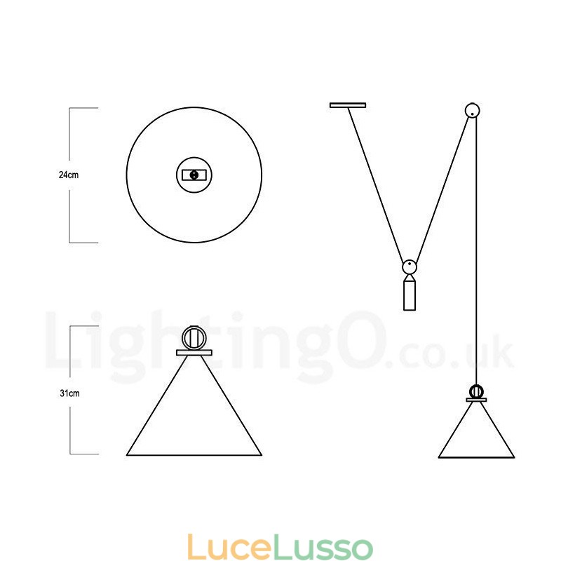 Lampada a sospensione moderna contemporanea in stile nordico con salite e discese, in rame puro, lampada da soffitto in ottone