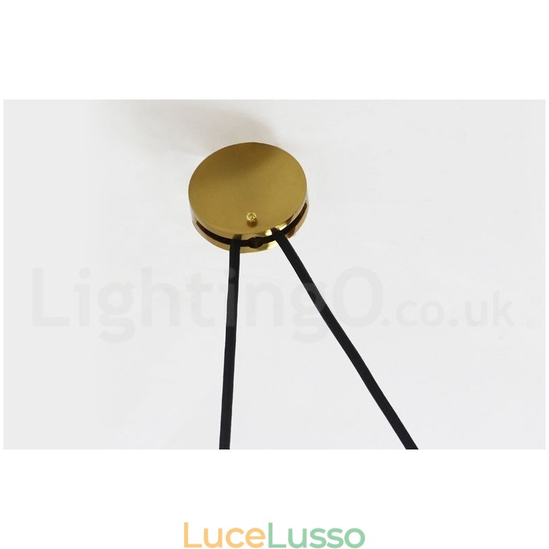 Lampada a sospensione moderna contemporanea in stile nordico con salite e discese, in rame puro, lampada da soffitto in ottone