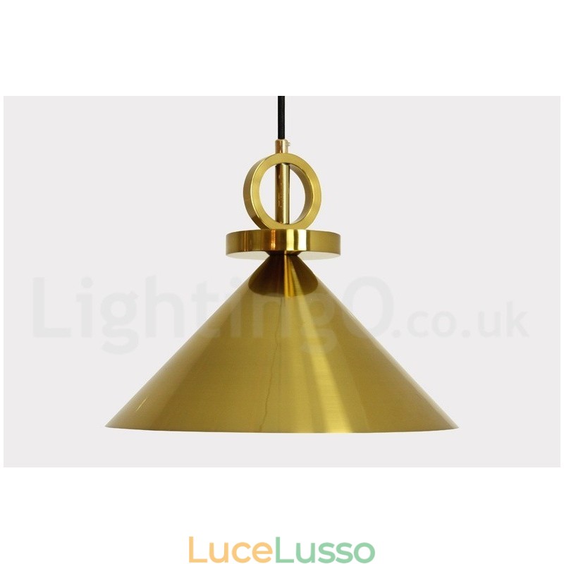 Lampada a sospensione moderna contemporanea in stile nordico con salite e discese, in rame puro, lampada da soffitto in ottone