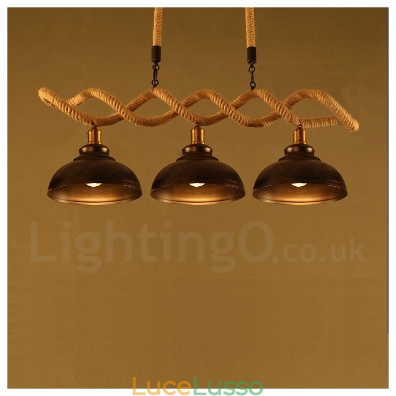Lampada a sospensione a 3 luci da soffitto