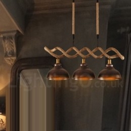 Lampada a sospensione a 3 luci da soffitto