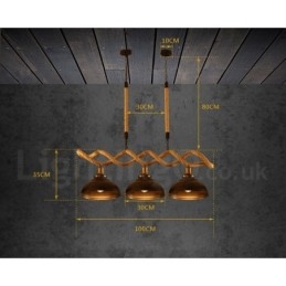 Lampada a sospensione a 3 luci da soffitto