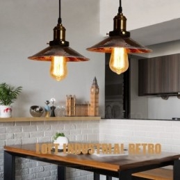 1 luce rustica Lodge retrò vintage lampada a sospensione loft