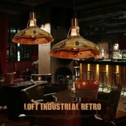1 luce rustica Lodge retrò vintage lampada a sospensione loft