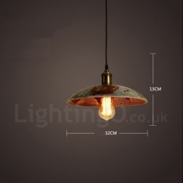 1 luce rustica Lodge retrò vintage lampada a sospensione loft