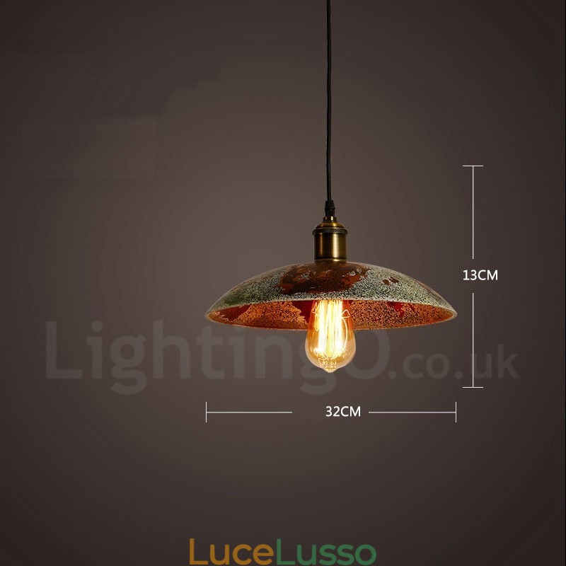 1 luce rustica Lodge retrò vintage lampada a sospensione loft