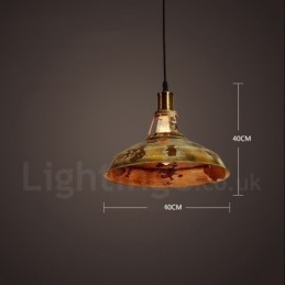 1 luce rustica Lodge retrò vintage lampada a sospensione loft