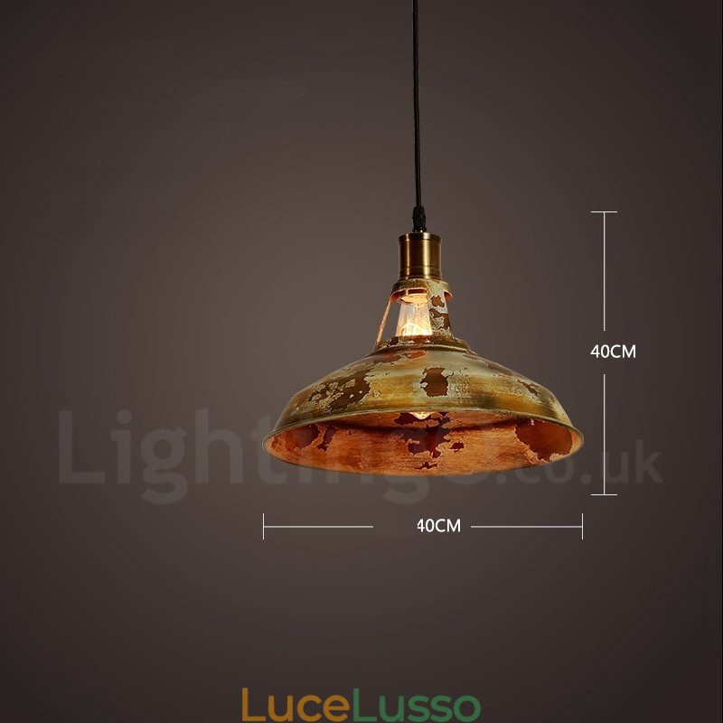 1 luce rustica Lodge retrò vintage lampada a sospensione loft