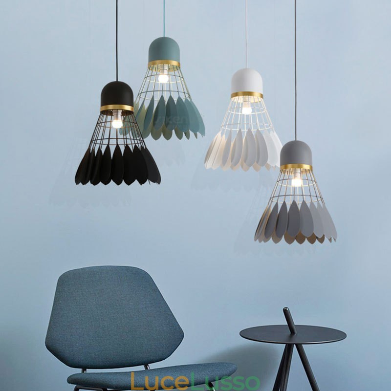 Lampada a sospensione moderna e contemporanea da soffitto con 1 luce