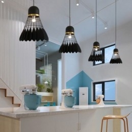 Lampada a sospensione moderna e contemporanea da soffitto con 1 luce