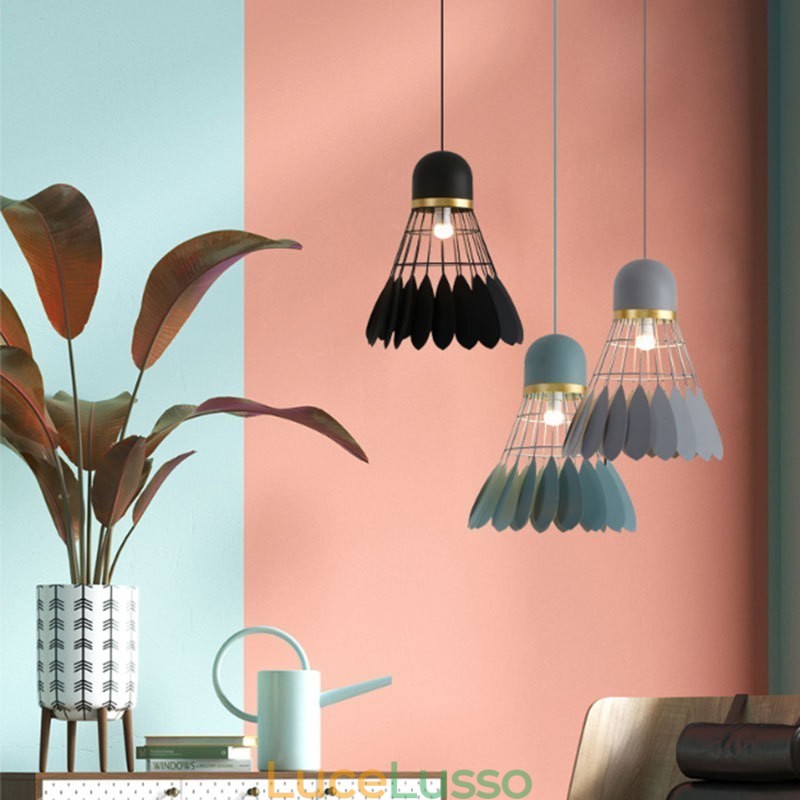 Lampada a sospensione moderna e contemporanea da soffitto con 1 luce