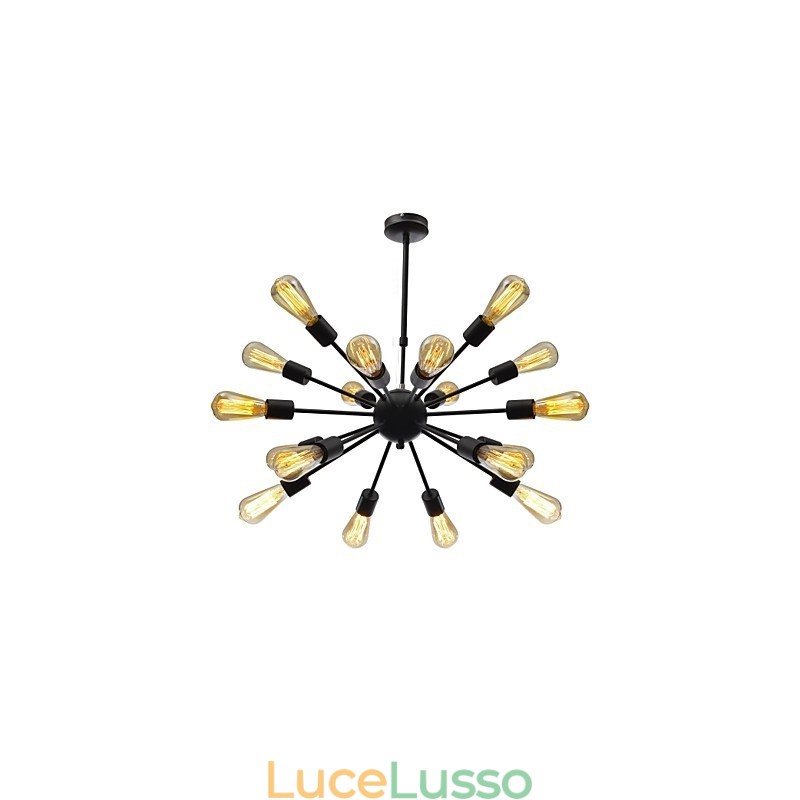 Lampadario minimalista radiale in stile nordamericano a 18 luci