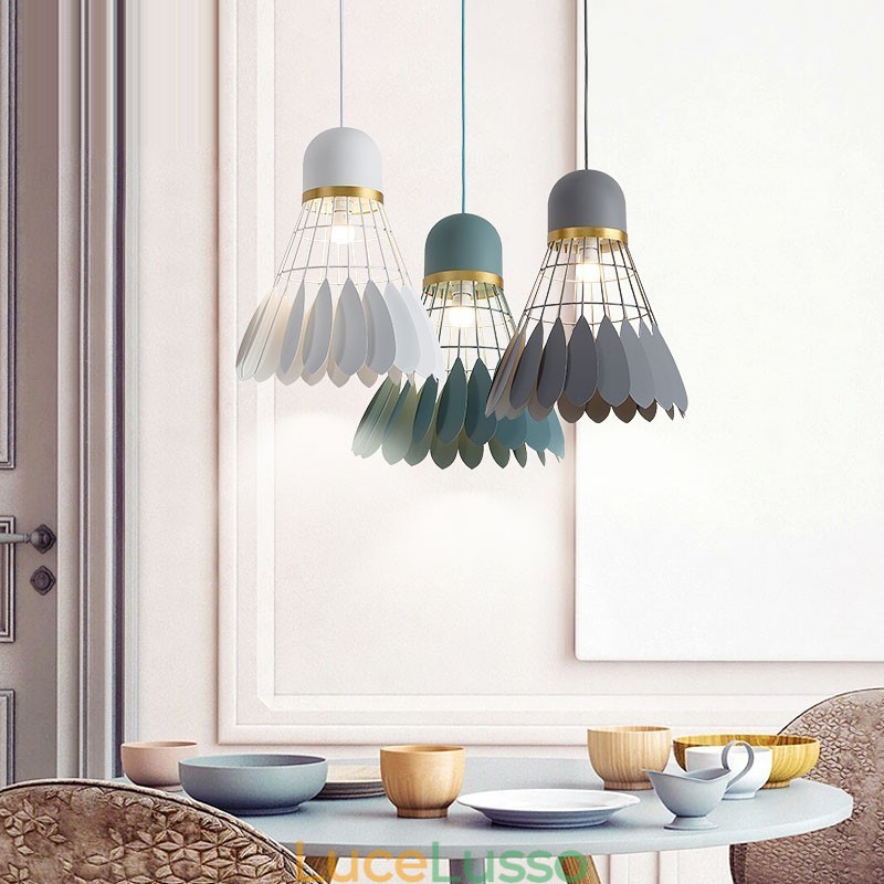 Lampada a sospensione moderna e contemporanea da soffitto con 1 luce