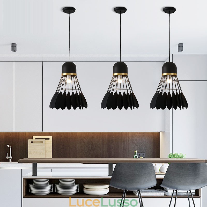 Lampada a sospensione moderna e contemporanea da soffitto con 1 luce