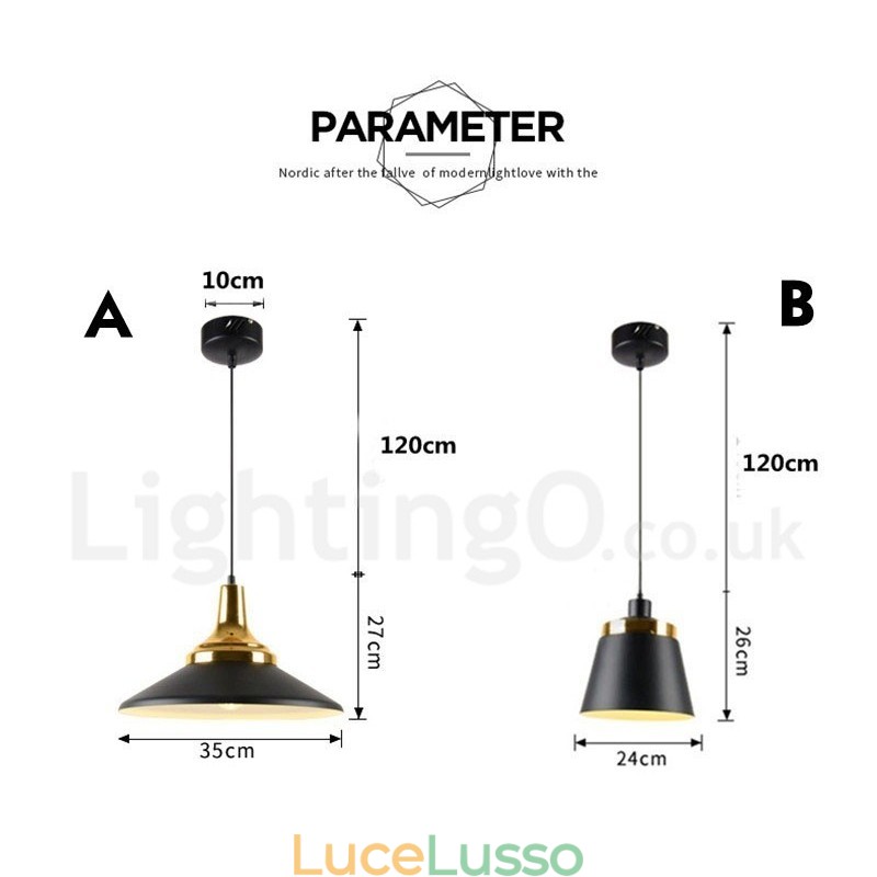 Lampada a sospensione moderna e contemporanea da soffitto con 1 luce