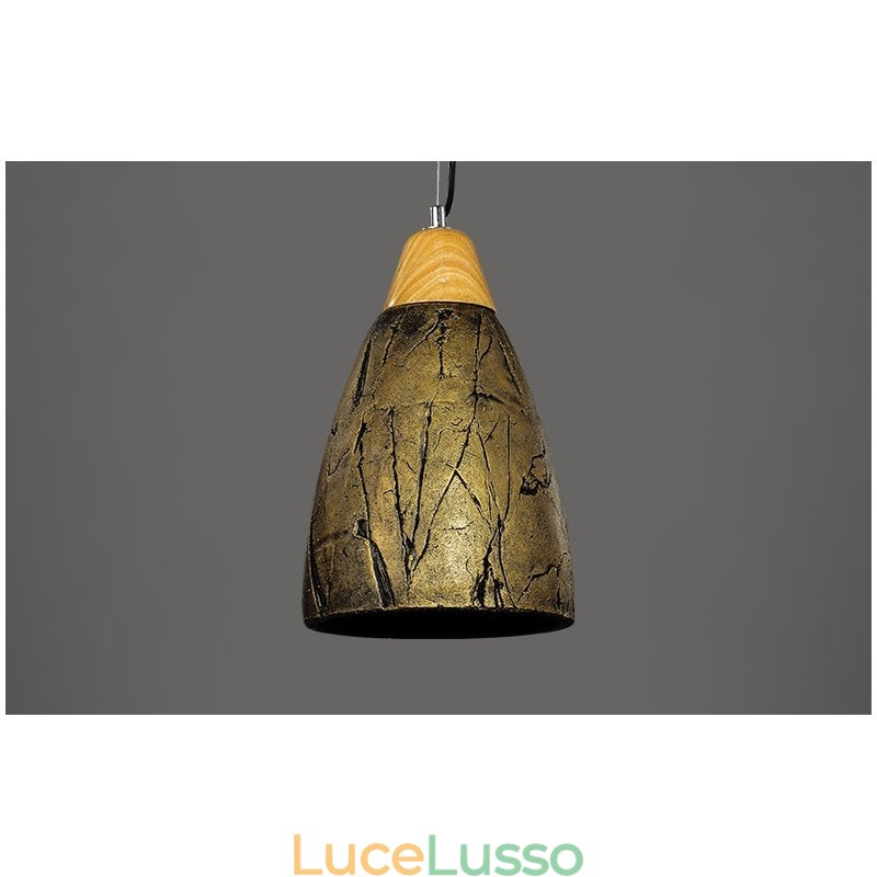 Lampada a sospensione moderna e contemporanea in cemento da 1 luce