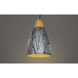 Lampada a sospensione moderna e contemporanea in cemento da 1 luce