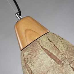 Lampada a sospensione moderna e contemporanea in cemento da 1 luce
