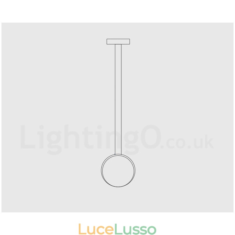 Lampada a sospensione moderna e contemporanea in cemento da 1 luce