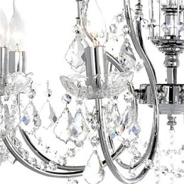 Elegante lampadario di cristallo con 8 luci