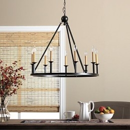 Lampadario in metallo dipinto in stile Country Mini