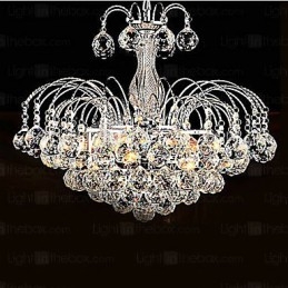 Lampadario di lusso moderno in cristallo a 3 luci