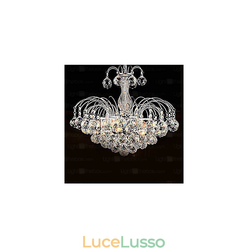 Lampadario di lusso moderno in cristallo a 3 luci
