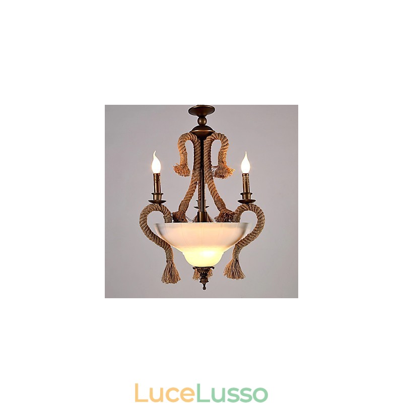 Lampadario Mini Stile Moderno Contemporaneo Metallo